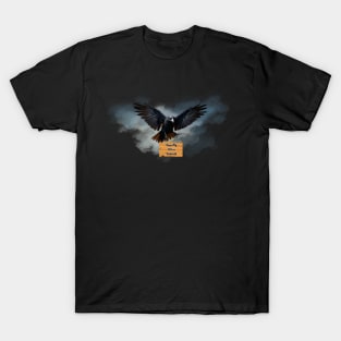 Crow Omens Loyalty, Wise, Rebirth T-Shirt